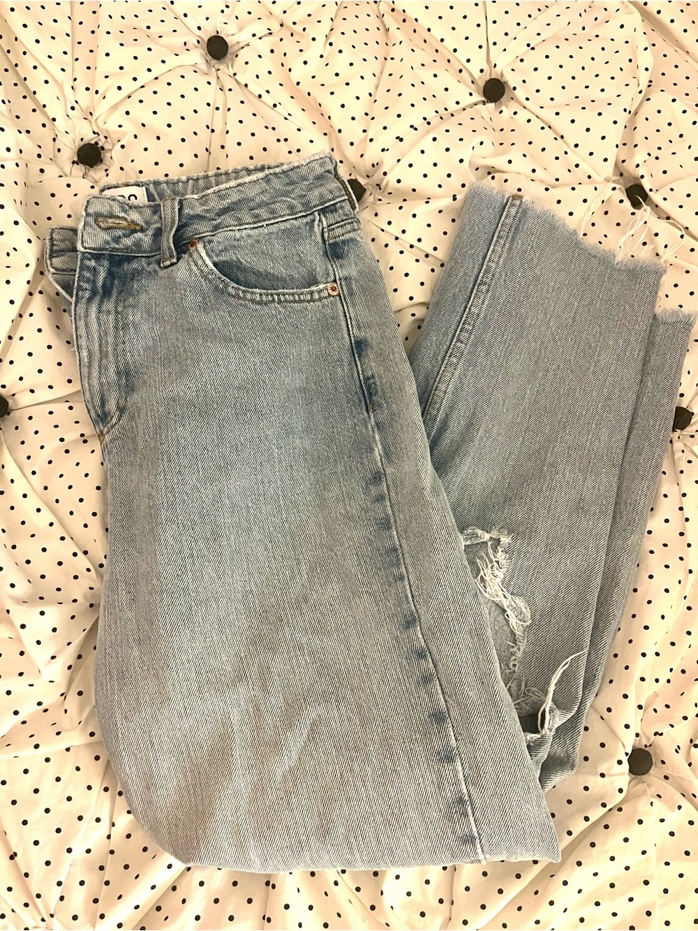 BDG Light Blue Women's High-Rise Straight Jeans Size 27